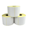 Papier thermique POS 65 g/m&sup2; + adh&eacute;sif thermofusible antigel + papier antiadh&eacute;sif glassine jaune 50 g/m&sup2;
